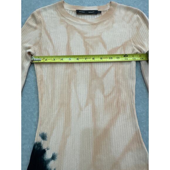 Proenza Schouler Apricot Pink Tie-Dye Ribbed Sweater – Size X - Picture 6 of 8